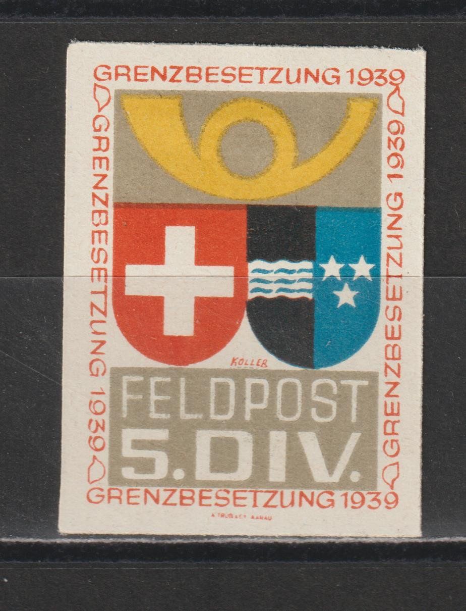 Tutti i francobolli: Feldpost Nr. 5/2 * – Usato da Siebnen venduto da Fstaehli