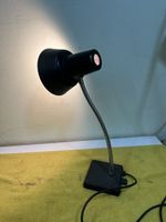 Schreibtischlampe schwarz Metall flexibel 40W max. guter Zus