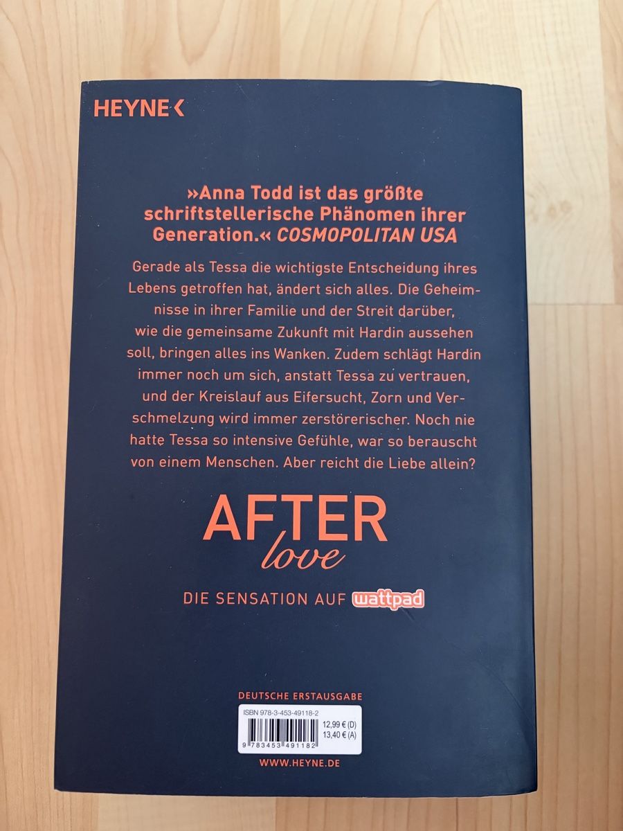 Livres: After love von Anna Todd – D'occasion à Toffen par cena_st 1
