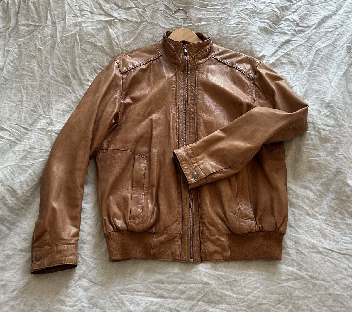 Giacche: Lederjacke von Warren & Parker, Grösse L – Usato da Zürich venduto da johanna_u._don_aebi