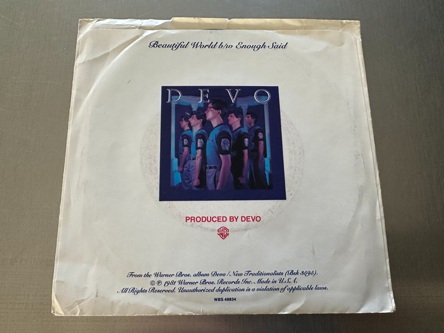Schallplatten: DEVO 7 BEAUTIFUL WORLD – Gebraucht aus Sion von jaipur1401 2