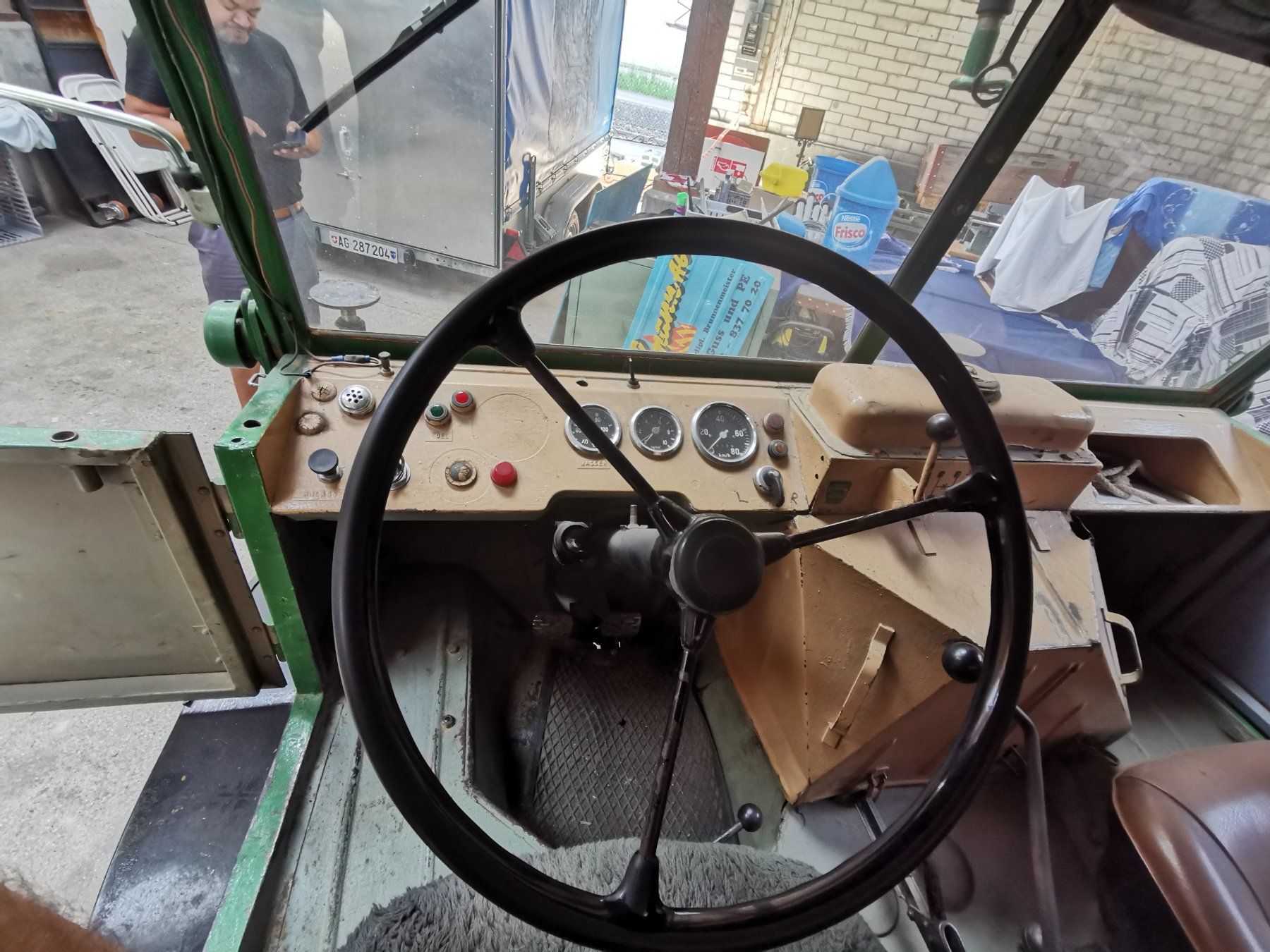Veicoli commerciali: Ur-Unimog SFT 850 JG.1963/mit RUSTAG Kran – Usato da Biberstein venduto da Stoebsu 3