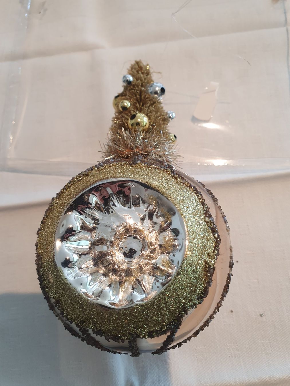 Tutte le decorazioni: Vintage Christbaumk.,Weihnachtskugel,Glas,Handarbeit  3 STK – Nuovo (secondo la descrizione) da Reinach venduto da 3Guggerli 1