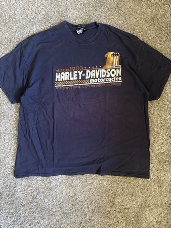 Harley-Davidson Motorcycle T-Shirt Bravado XXL Navy Blue