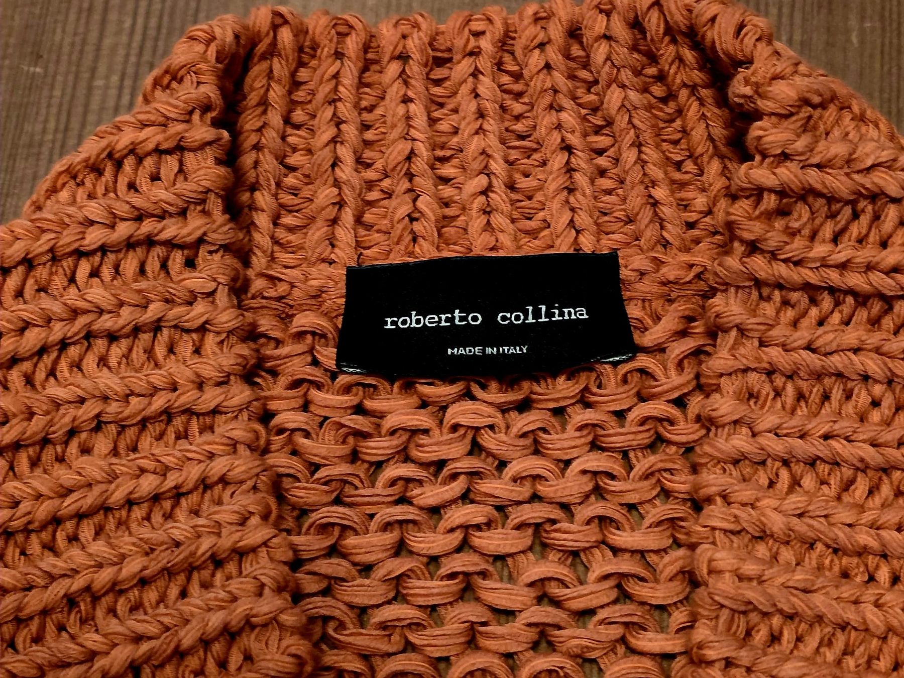 Maglioni & Felpe: Roberto Collina Strickjacke rostbraun Gr. S – Usato da Meggen venduto da Scollection 1