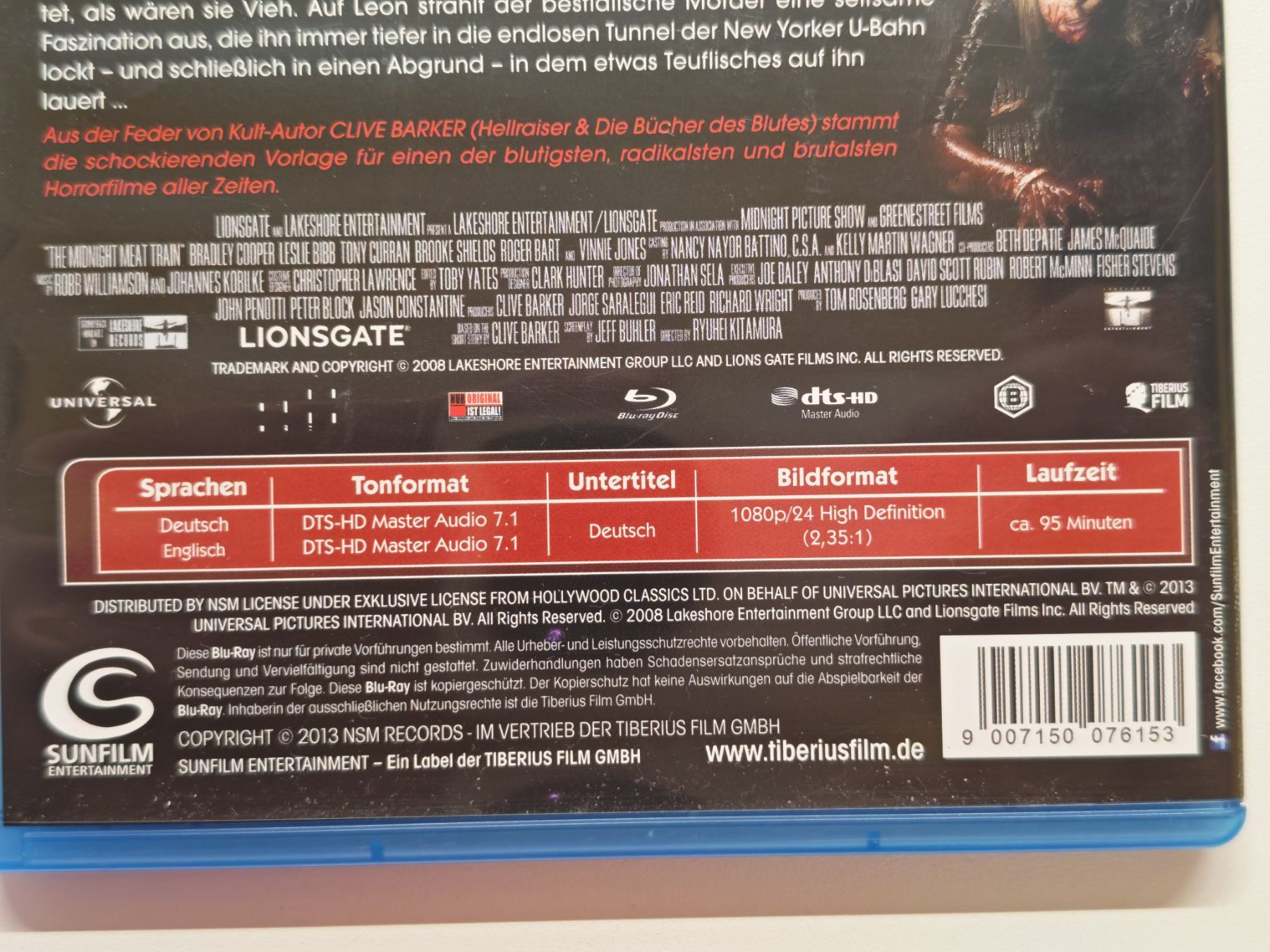 Tutti i DVDs: Midnight Meat Train – Usato da Liestal venduto da Kratzilla 3