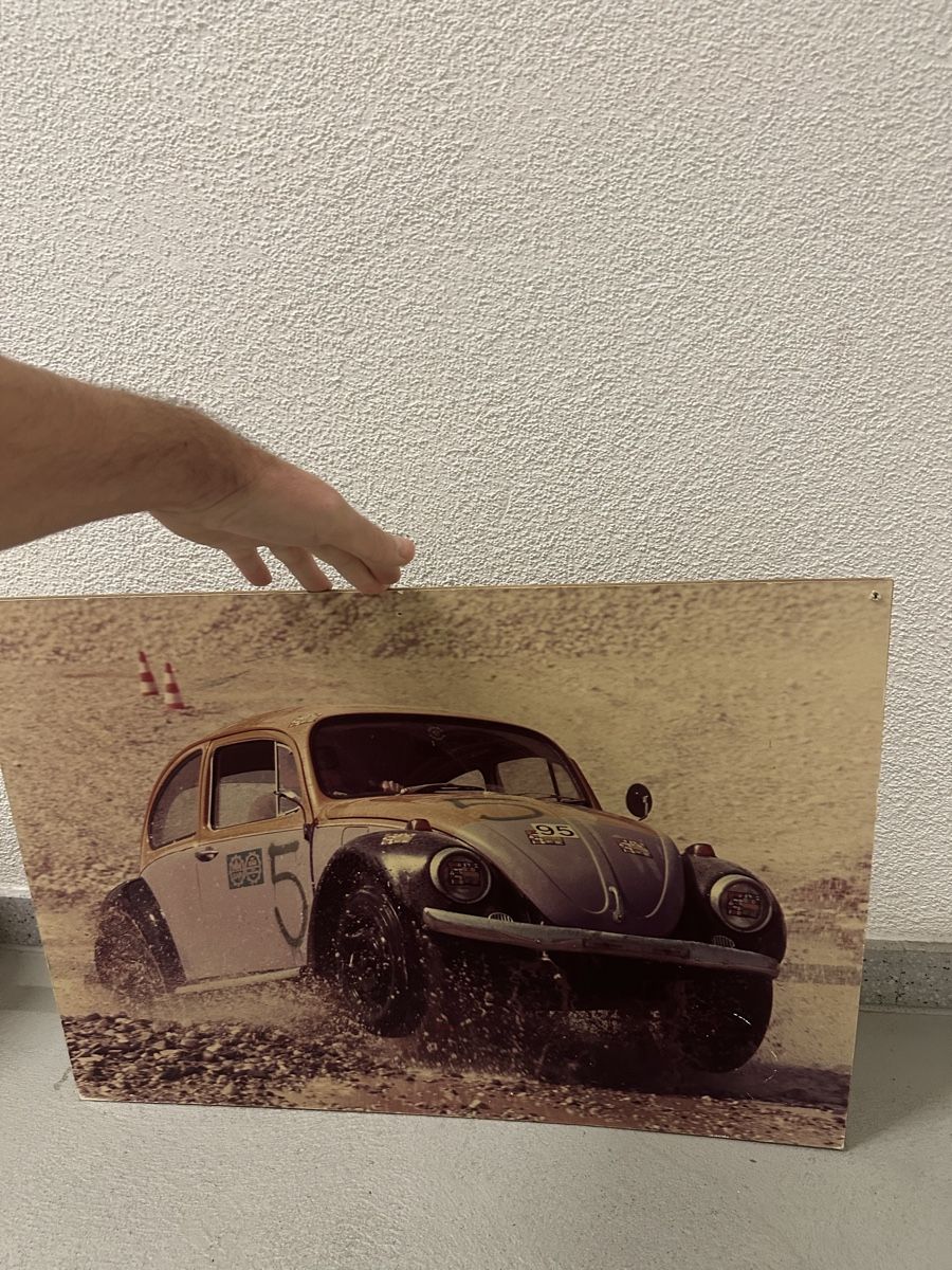Poster & Bilder: VW Käfer Rally Bild auf Karton. – Gebraucht aus Zürich von Gazo_11 2