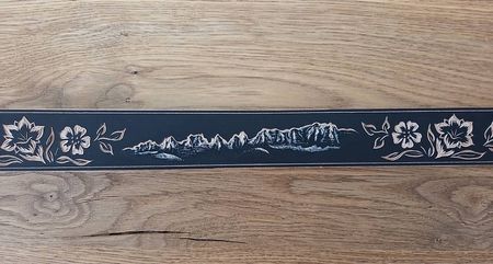 Ledergurt mit Churfirsten Motiv 100cm