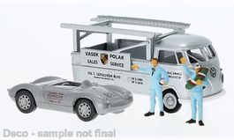 VW T1 Pick Up +Porsche 550 V. Polak, Brekina H0 1/87 NEU OVP