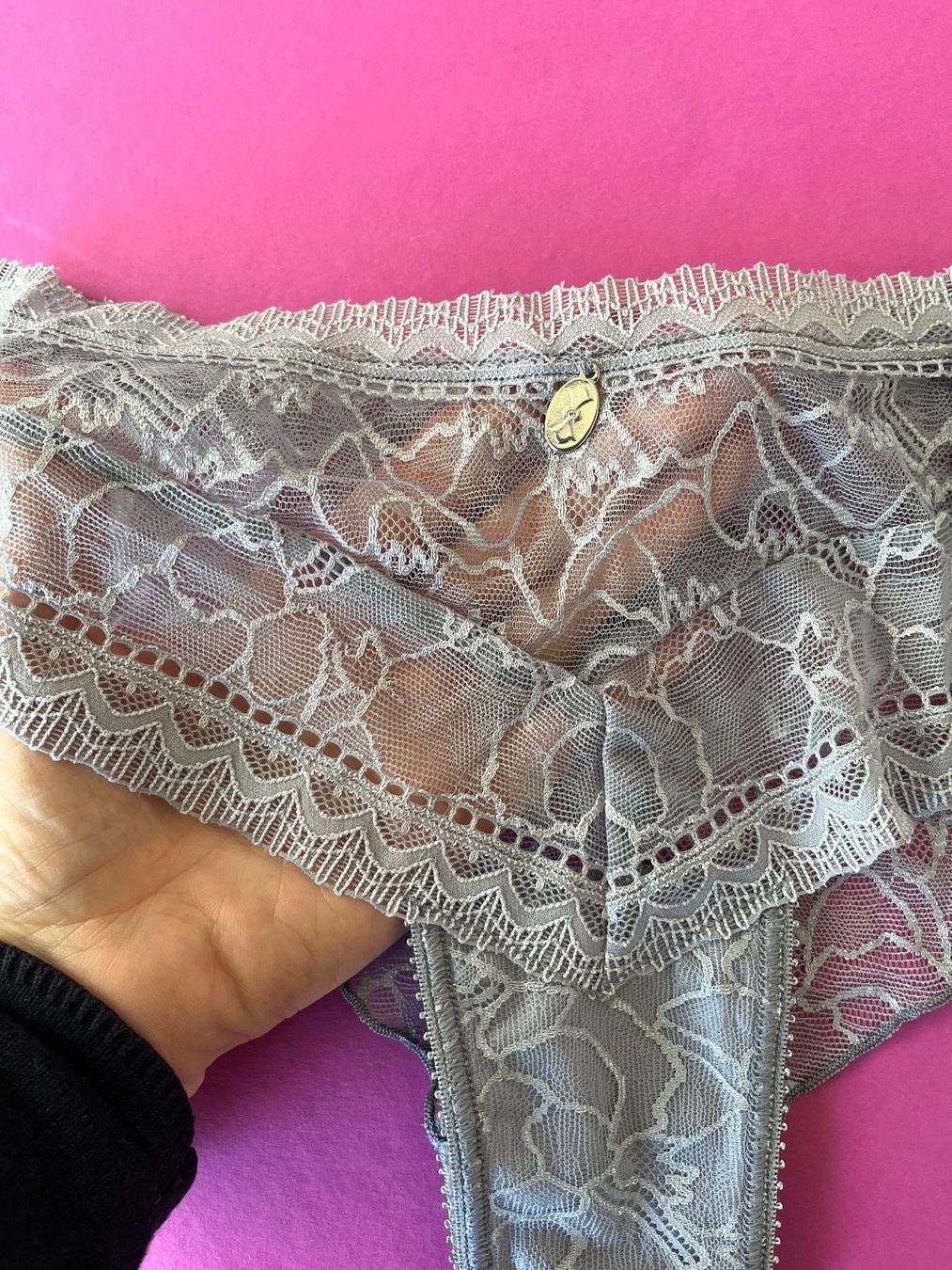 Altra biancheria intima: Spitzenslip IMPLICITE, Grösse 32 (Int 0), Hellgrau – Nuovo e nell'imballaggio originale da Rudolfstetten venduto da gst_g7xl 2