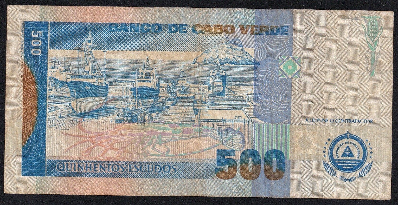 Banconote: Kap Verde 500 Escudos 1992 – Usato da Brugg AG venduto da banknoten_muesli 1