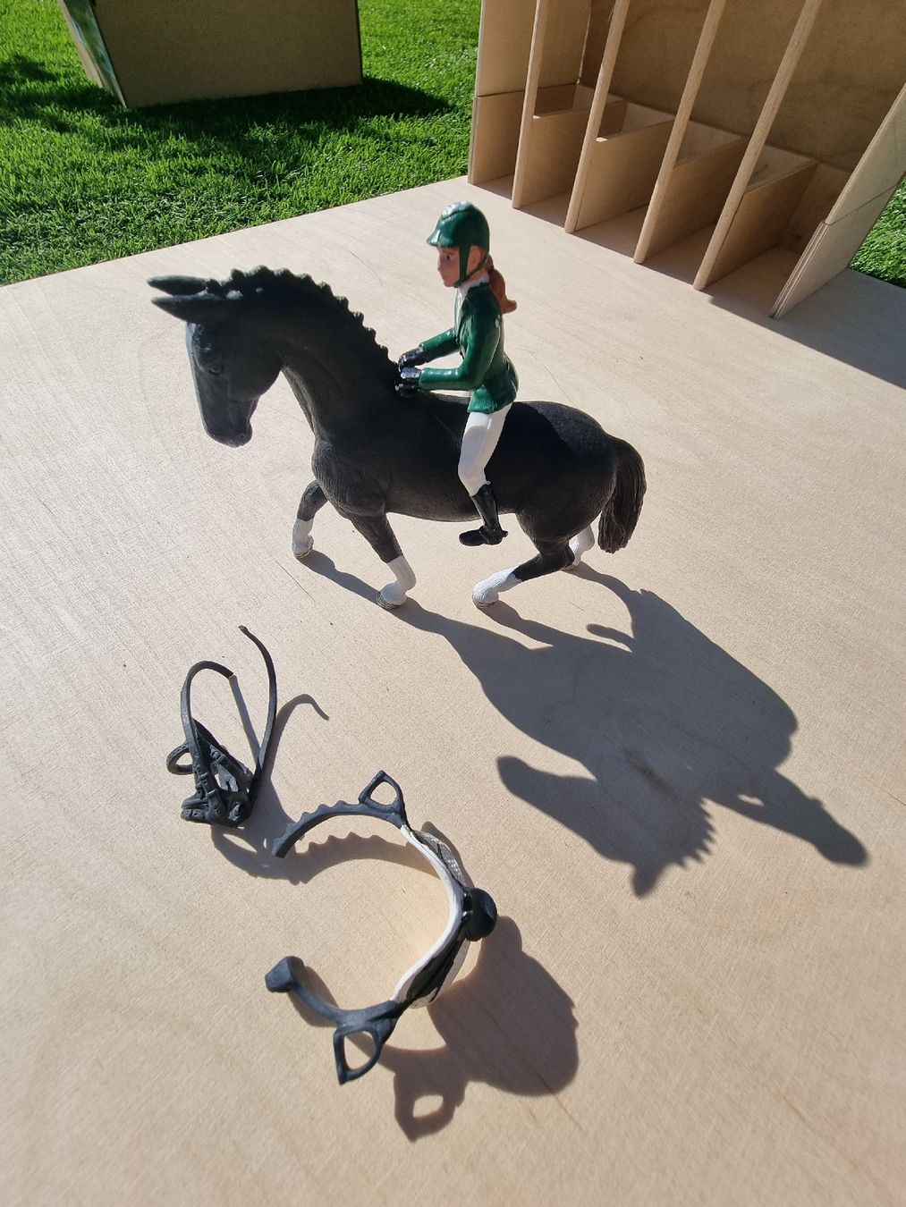Schleich Spielzeuge: Schleich Set "Reiterin und Pferd" – Gebraucht aus Ortschwaben von Patrick1978 1