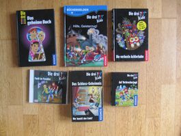 3 Kinderbücher 22) Die drei Fragezeichen ??? + 1CD + 2Spiele