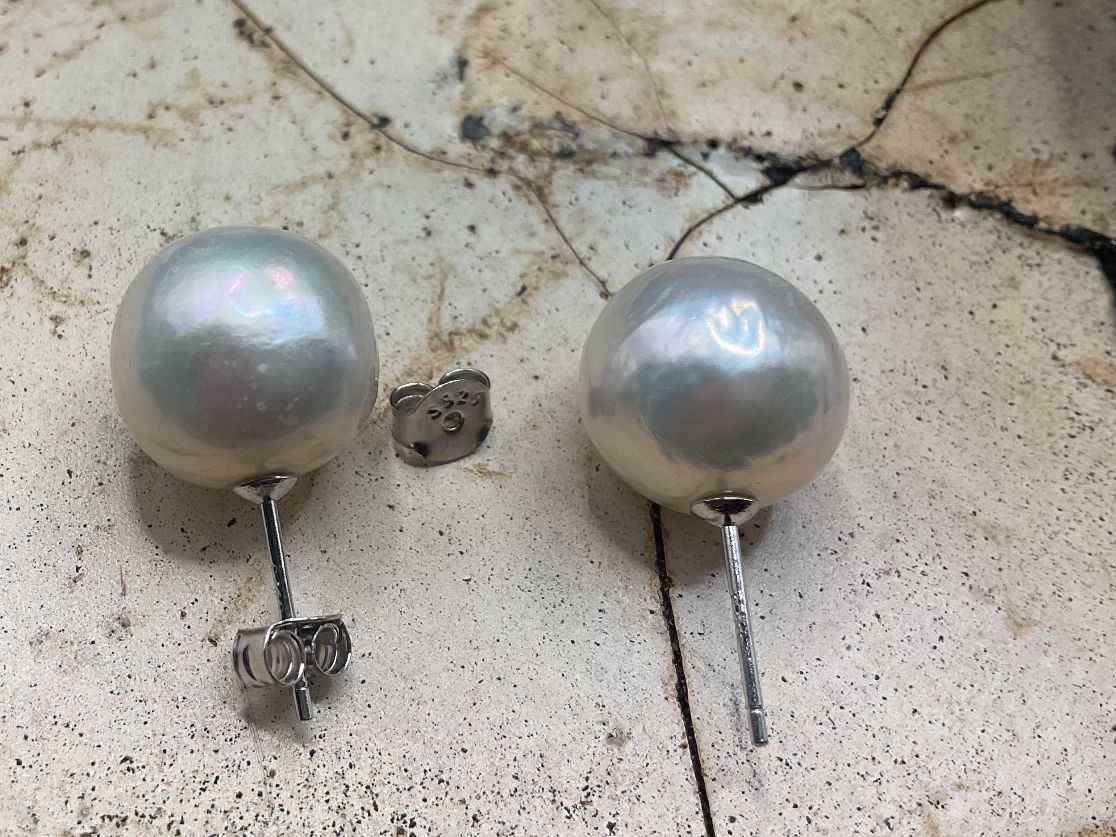 Ohrringe & -stecker: Ohrstecker mit grossen Edisonperlen, weiss – Neu (gemäss Beschreibung) aus Luzern von S.Kern01 3