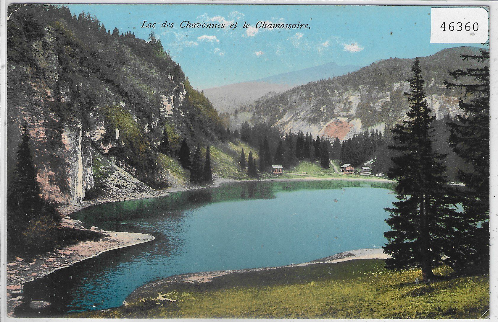 Ansichtskarten: Lac des Chavonnes et le Chamossaire - Bretaye - Litho – Gebraucht aus Ettingen von Kartenplanet