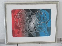 Hans Erni GEGENWÄRTIGES KOMMUNIZIEREN Orig. Litho