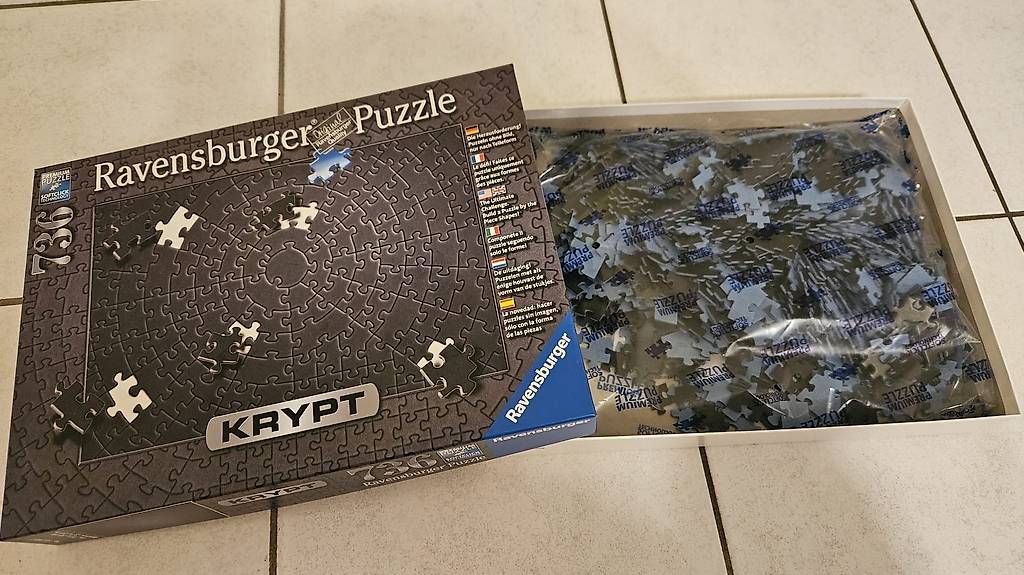 Puzzle: Puzzle RAVENSBURGER "Krypt" schwarz 736 Teile 70 x 50 cm – Usato da Knutwil venduto da beedle 1