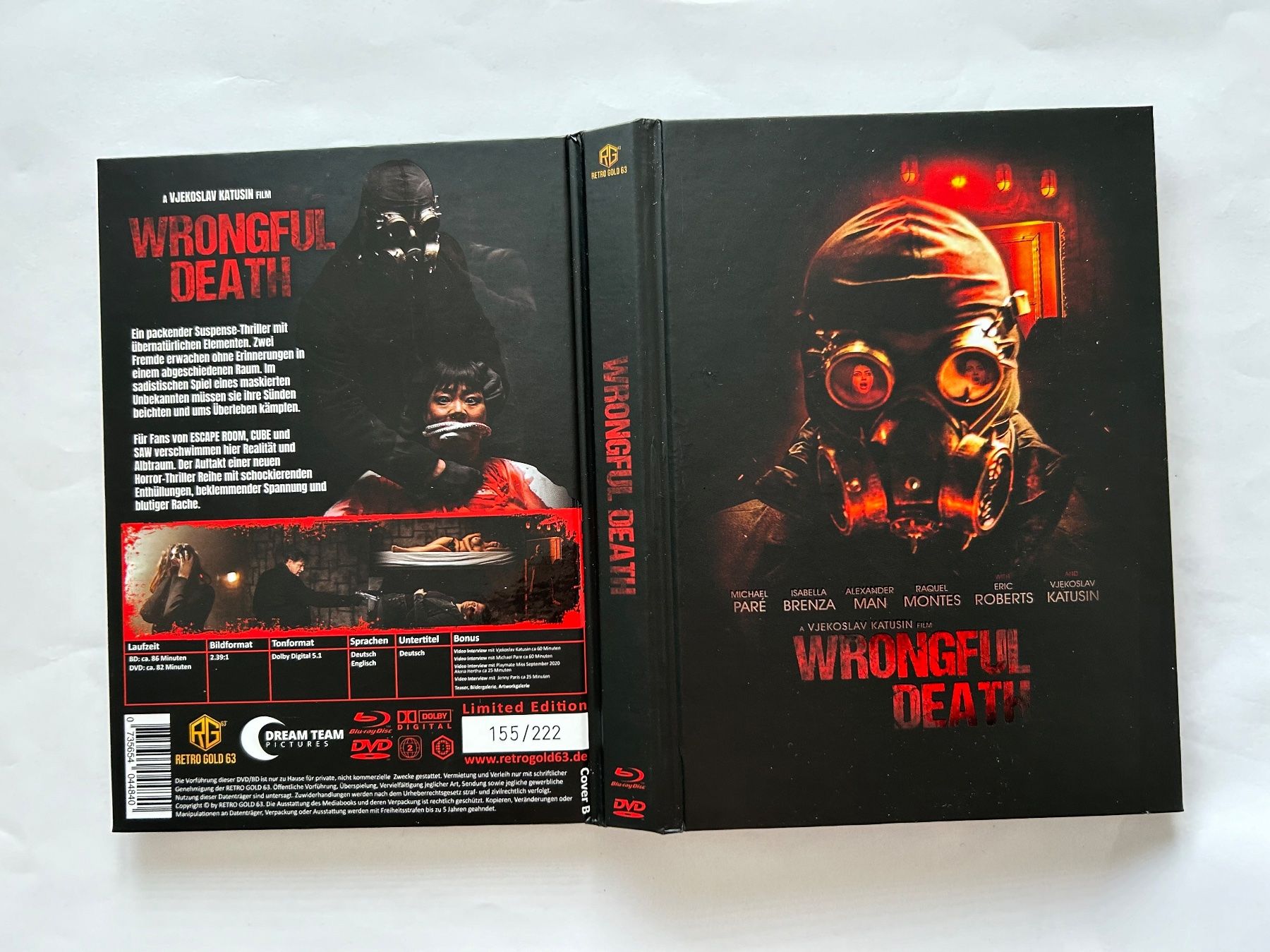Alle DVDs: Mediabook - Wrongful Death (Retrogold) Lim. 155/222. – Neu (gemäss Beschreibung) aus Zürich von