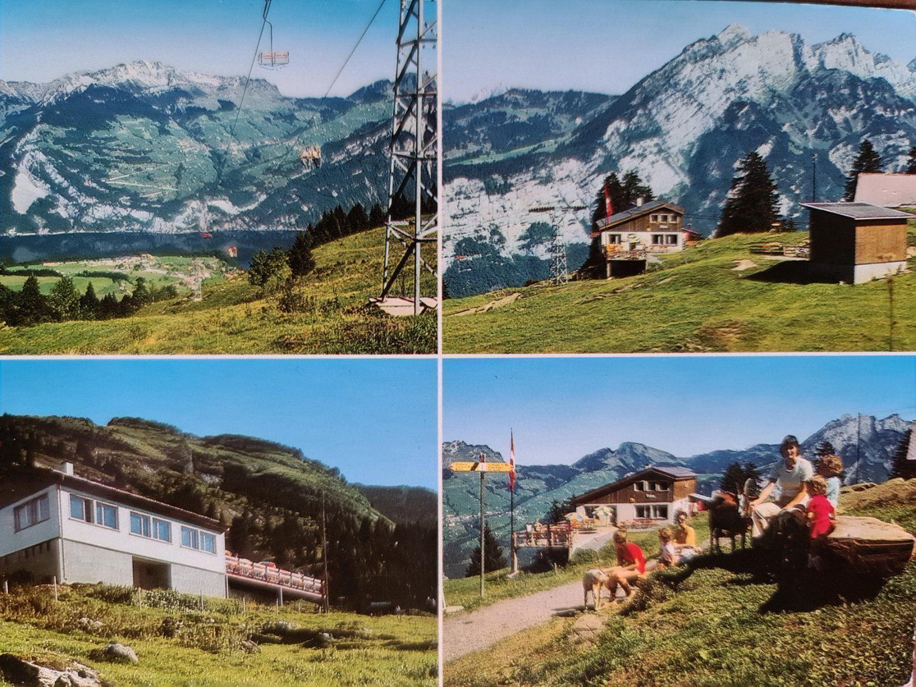 Cartoline postali: Ansichtskarte Habergschwänd Filzbach 1977 – Usato da Dintikon venduto da Vexi