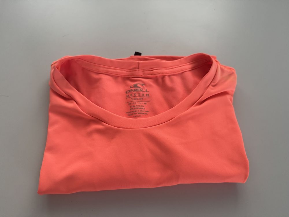 O'Neill T-shirt: O'NEILL UV Protection 50+ Shirt - Orange, Grösse M - TOP! – Usato da Gurmels venduto da topsommer 3
