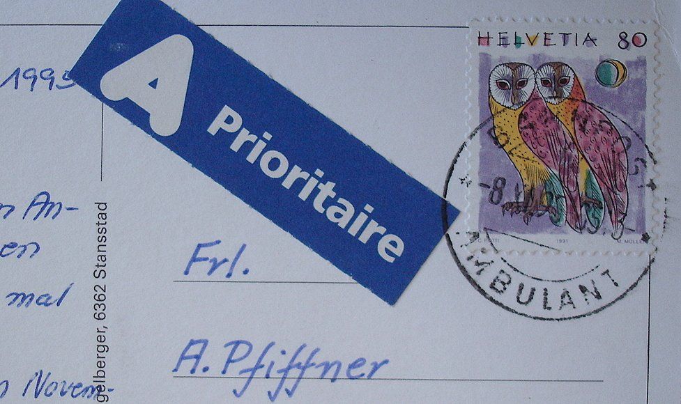Cartoline postali: LUZERN Flugaufnahme, Stempel Bahnpost – Usato da Jona venduto da philajona 1