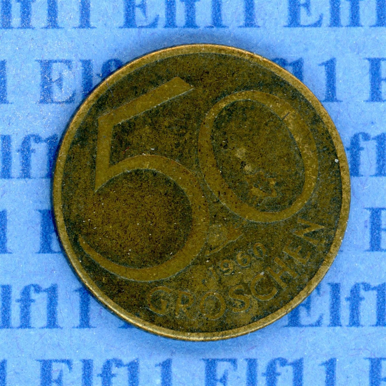 Tutti le monete: ATS___0.50 1960 ss 50 Groschen – Usato da Widnau venduto da Elf11