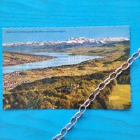 Blick vom Uetliberg auf Zürichsee und Glarneralpen