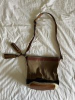 Damen Tasche Burberry Nova Check Leder Leinen