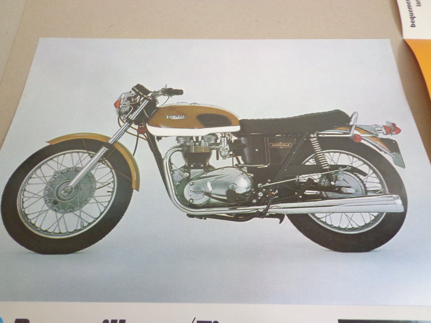 Triumph Documenti: 2 Triumph Prospekte Bonneville/Tiger 650 – Usato da Zofingen venduto da goezi 1