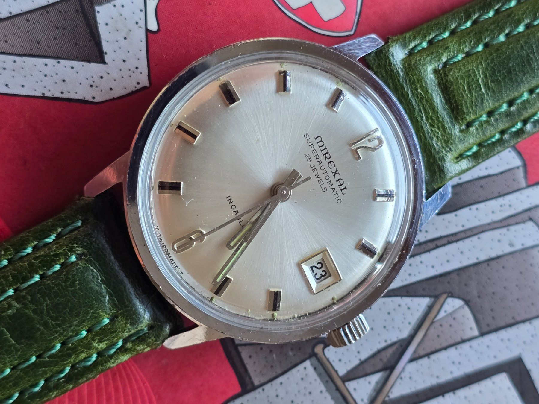 Mirexal Orologi: 551 Mirexal Superautomatic  Date 25 Jewels – Usato da Muri AG venduto da Corredor 8