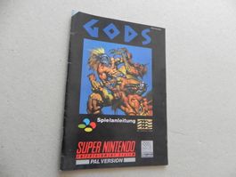 Spiel Anleitung SNES Pal Nintendo Gods