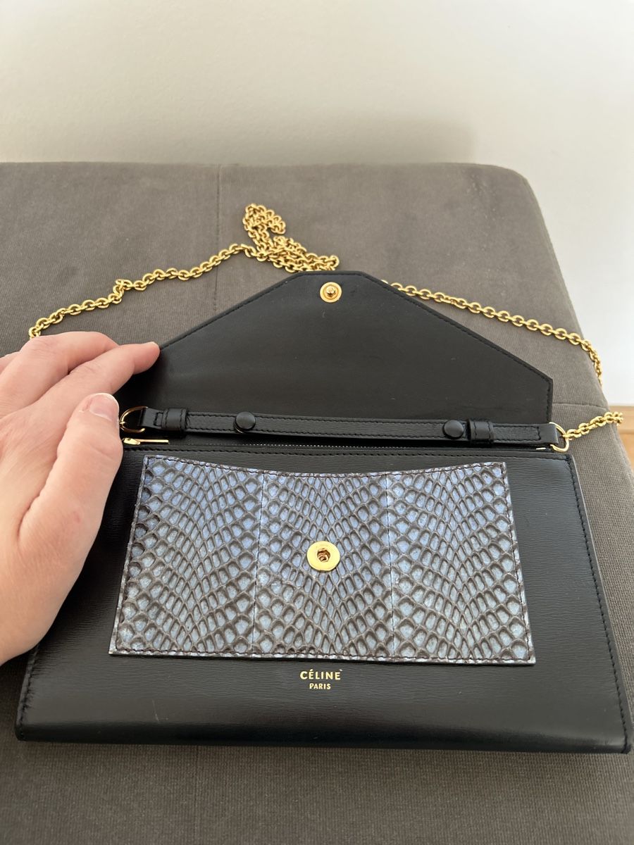 Celine Borse da donna: Céline Clutch Bag mit Kette – Usato da Wädenswil venduto da celinecelineh 3