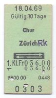 Billette Chur - Zürich Rk