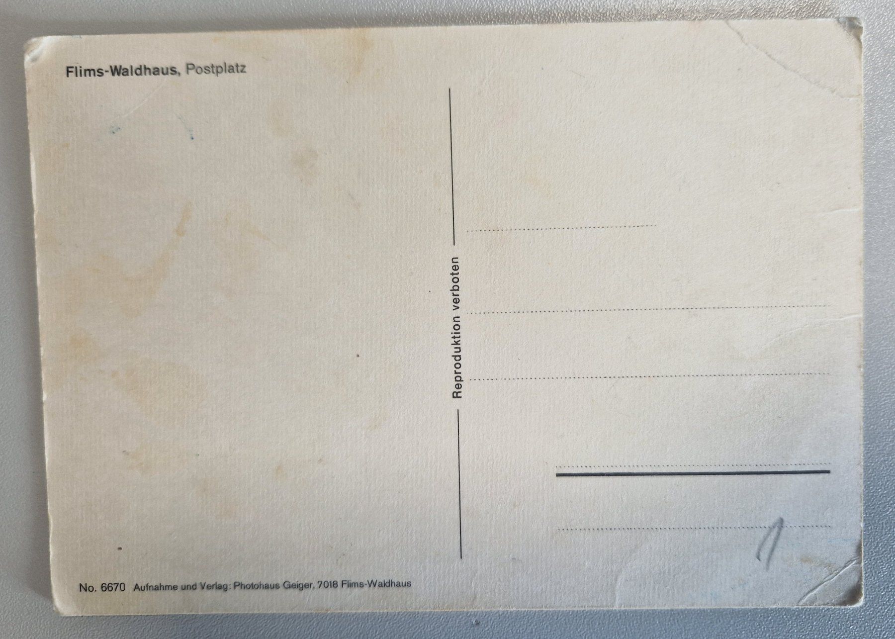 Cartoline postali: Flims-Waldhaus, Postplatz, Postautos – Usato da Melchnau venduto da Arthurius 1