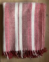 Brand new IKEA red & white woollen blanket 130x180cm