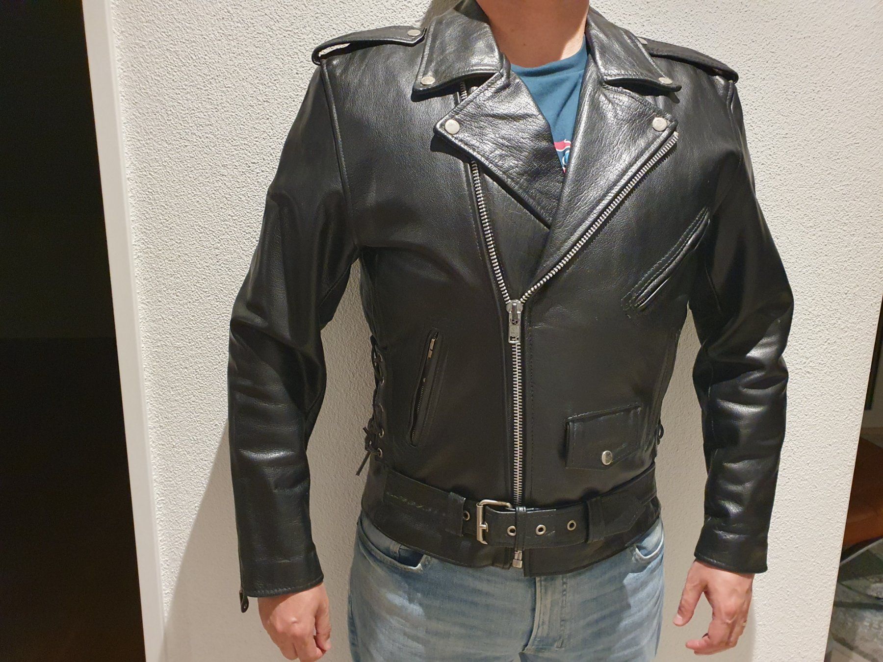 Giacche: Herren Motorradlederjacke schwarz – Nuovo (secondo la descrizione) da Wettingen venduto da __Dom__ 7