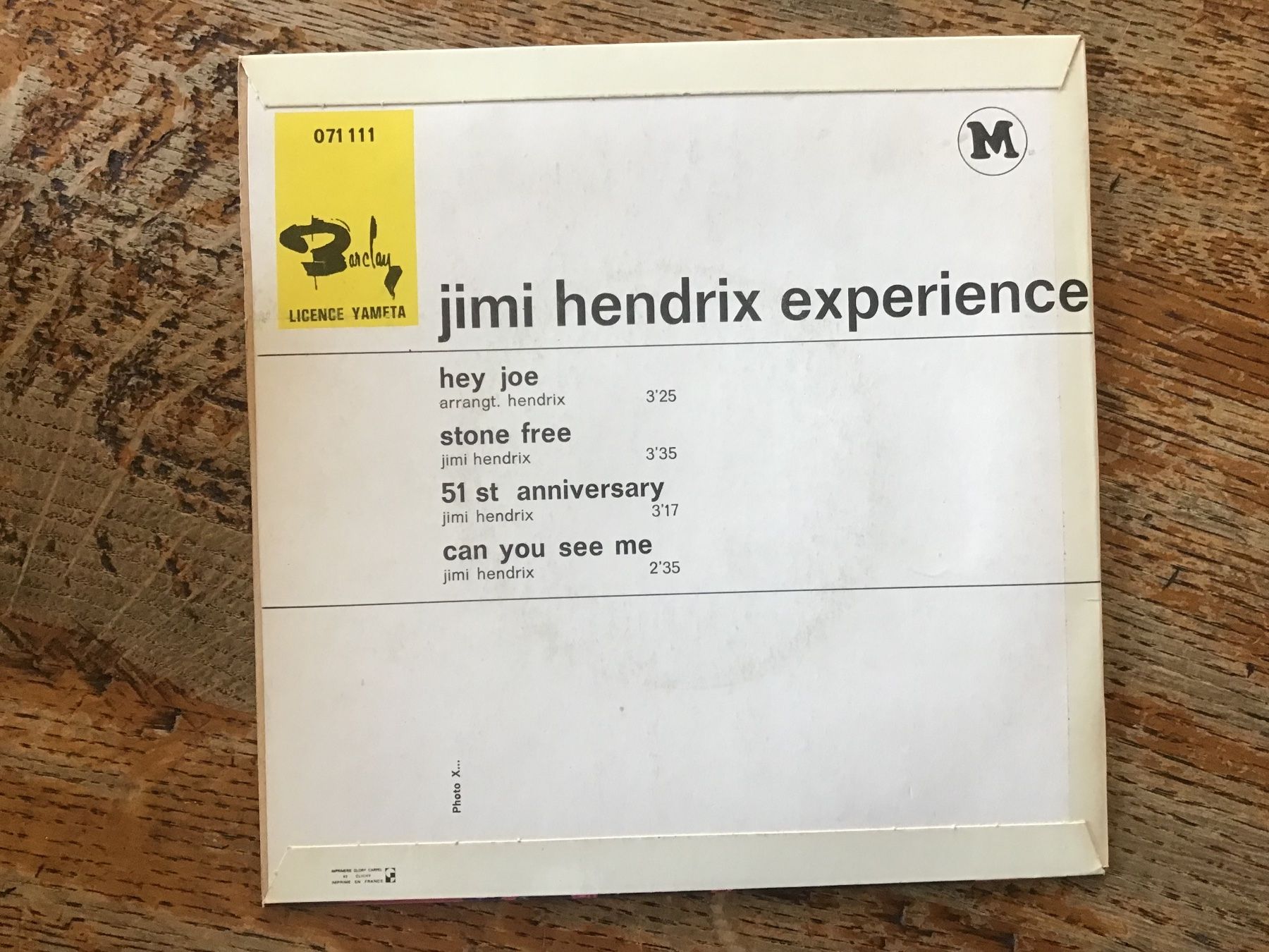 Schallplatten: French EP Jimi Hendrix Experience – Gebraucht aus Fully von Ruby97 1