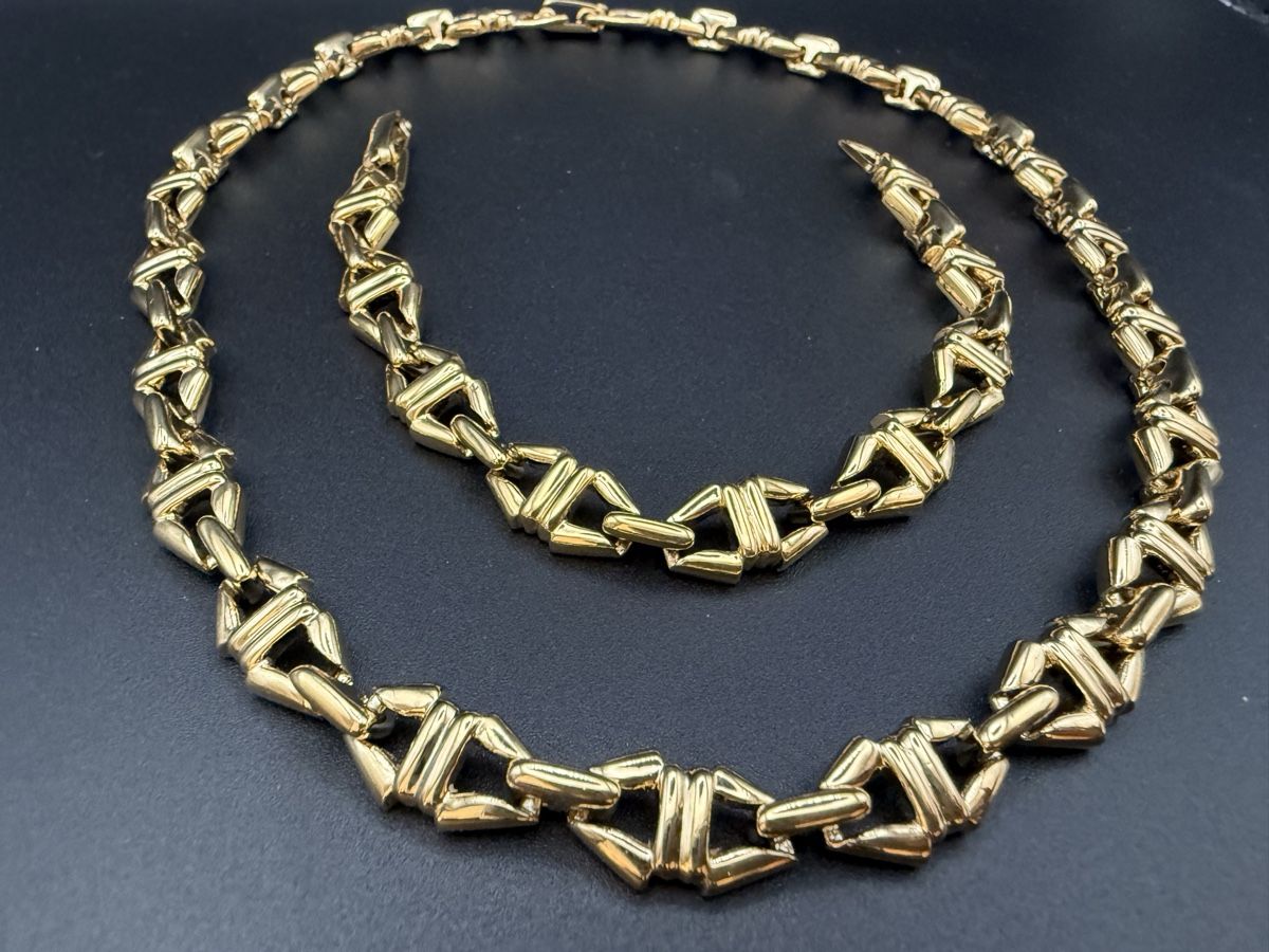 Catenine: Vintage Set: Halskette und Armband – Usato da Lamone venduto da LaCantinaMagica