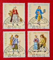 PRO PATRIA SATZ 227 - 230 TRACHTEN 1990 ET NEU