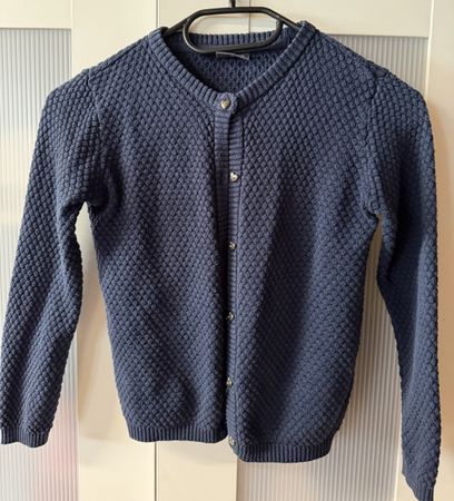 Strickjacke blau Grösse 116