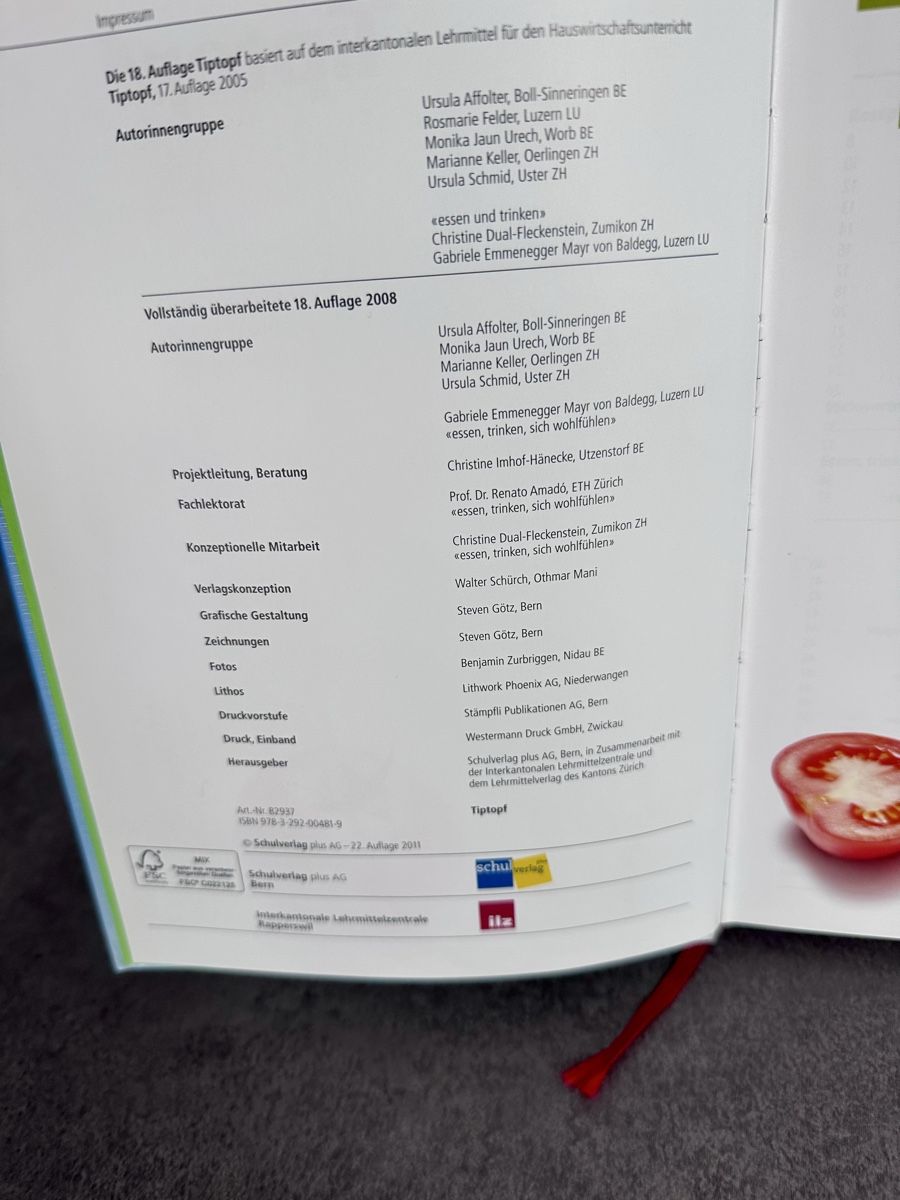 Libri: Tiptopf Kochbuch Auflage von 2011 – Usato da Blumenstein venduto da Thunerin_1987 1