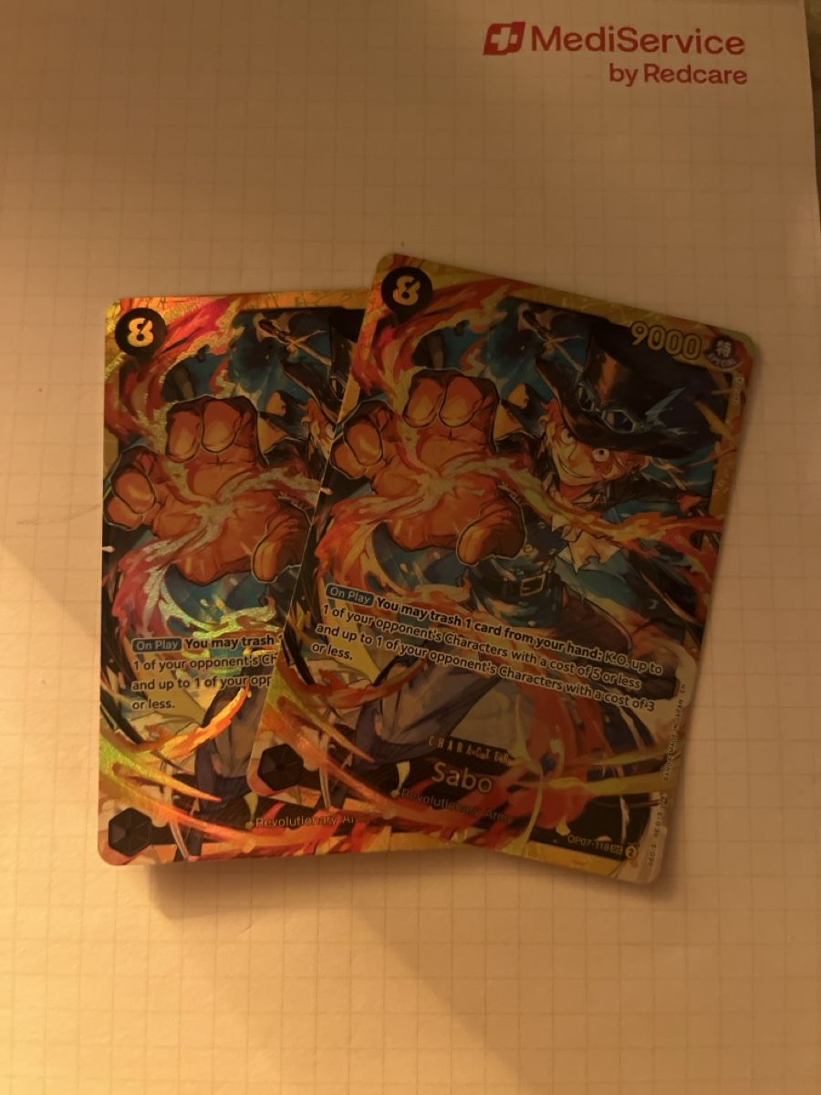 Bandai Sammelbilder & Trading cards: OP07-118 SEC Sabo 2x – Neu (gemäss Beschreibung) aus Horgen von Raphael.heini