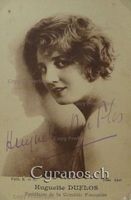 Huguette Duflos (1887-1982) Schauspielerin - Autogramm