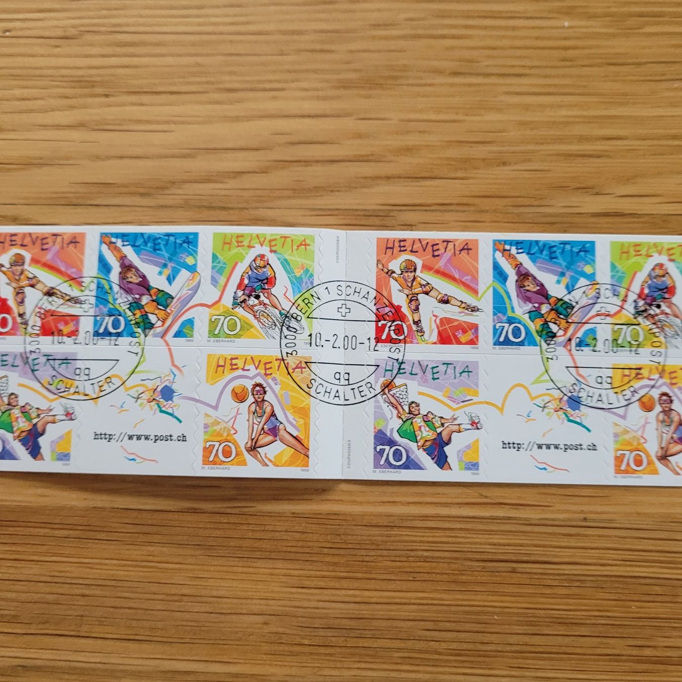 Alle Briefmarken: Carnet De Timbre /  Markenheftchen Bern 2000 – Gebraucht aus Biel/Bienne von Destockweb 1