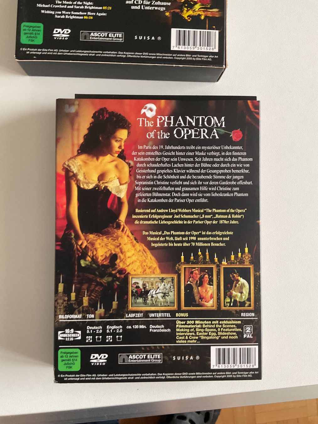 Tutti i DVDs: Phantom der Oper - Ultimate Edition DVD Box - Top Zustand! – Usato da Au SG venduto da Mar_69jz 3