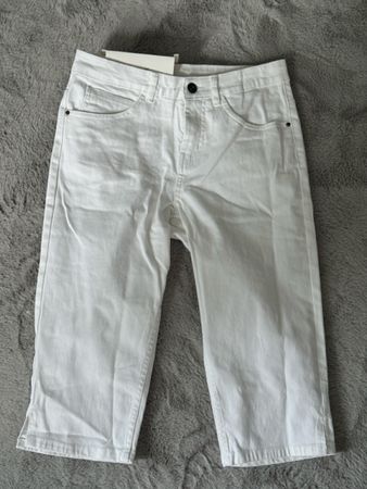Damen Jeans Capri Weiss Grösse 38, neu!