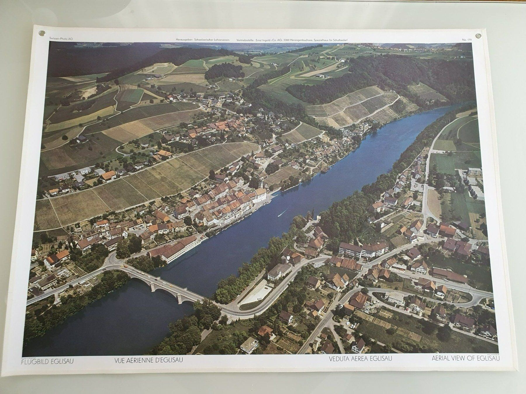 Foto & Immagini: Schulwandbild Nr. 179 Flugbild Eglisau – Usato da Fribourg venduto da YannDuc