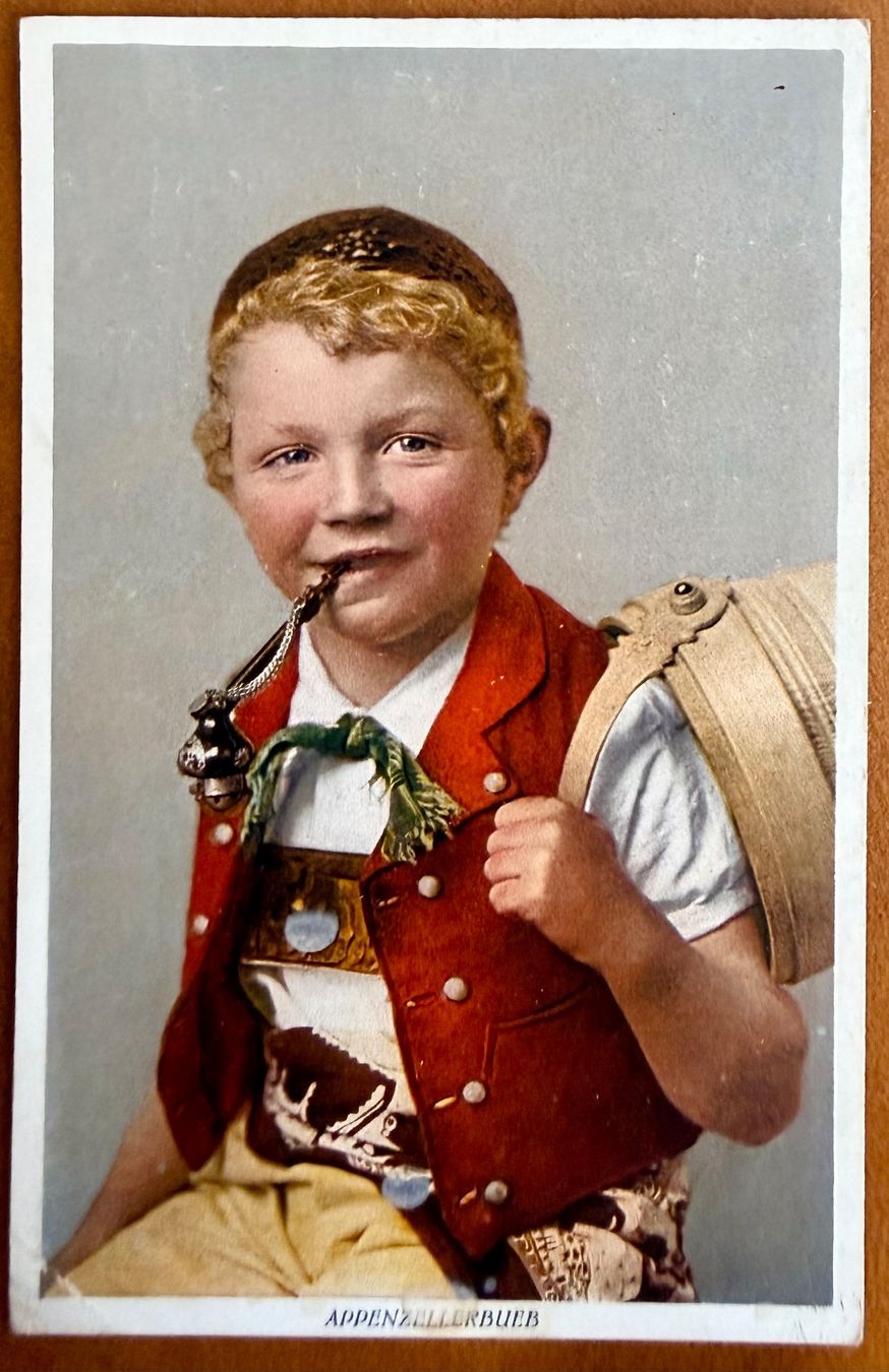 Cartoline postali: Appenzellerbueb - 1935 – Usato da Lutry venduto da Ediego