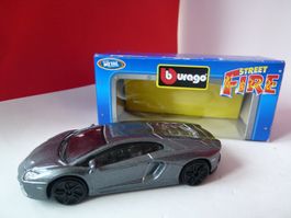 Lamborghini Aventador - grau - OVP von Bburago 1:43