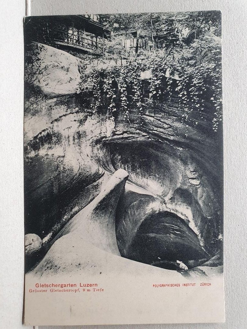Cartoline postali: LUZERN  -  Gletschergarten – Usato da Delémont venduto da Domdom1